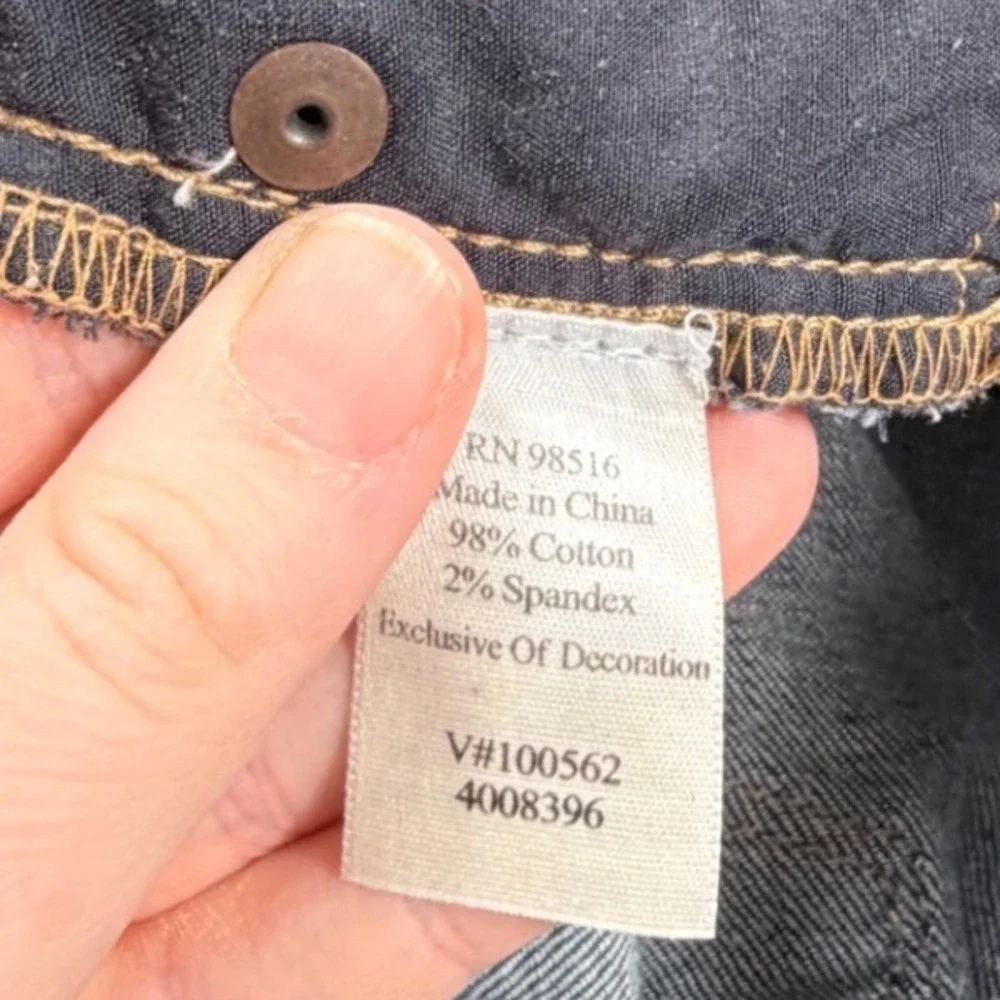 Coldwater Creek Natural Fit‎ Embroidered Cuffed Jeans Medium Wash Blue Womens 28